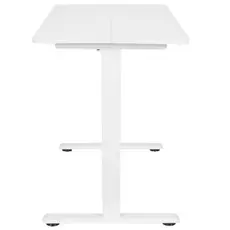 კომპიუტერის მაგიდა 2E Computer Desk CE120W, height 72-120cm, electric motor, tabletop 120 60cm (white), metal base (white), 2 image