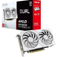 ვიდეო დაფა ASUS Radeon RX 9060 XT 16GB GDDR6 OC DUAL-RX9060XT-16G-WHITE