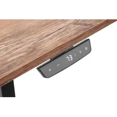 კომპიუტერის მაგიდა 2E Computer Desk CE150WOLD, height 62-128cm, electric motor, tabletop 150 75cm (aged wood), metal base (black), 5 image