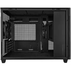 კომპიუტერის ქეისი ASUS Prime AP201 Tempered Glas, without PSU, 2xUSB3.2, 1xUSB Type-C, Tempered Glass side, mATX, Black 90DC00G0-B39010, 3 image