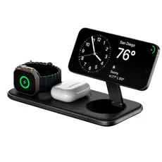 პორტატული დამტენი SATECHI Qi2 Trio Wireless Charging Pad - with Type A,C,G plugs