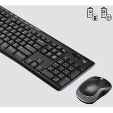 კლავიატურა და მაუსი LOGITECH MK270 Wireless Combo - BLACK - US INT'L - EER, 2 image