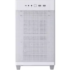 კომპიუტერის ქეისი ASUS Prime AP201 Tempered Glas, без БП, 2xUSB3.2, 1xUSB Type-C, Tempered Glass side, mATX, White, 4 image