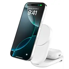 უსადენო დამტენი BELKIN 25w Qi2 2-IN-1 Foldable Charger, White