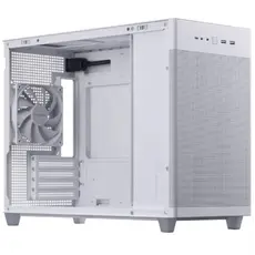 კომპიუტერის ქეისი ASUS Prime AP201 Tempered Glas, без БП, 2xUSB3.2, 1xUSB Type-C, Tempered Glass side, mATX, White, 3 image