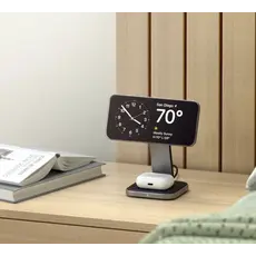 პორტატული დამტენი SATECHI 2-in-1 Foldable Qi2 Wireless Charging Stand (Space Gray), 4 image