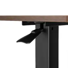 სათამაშო მაგიდა 2E Compact Desk CE710BD, height 71-106cm, gas lift, tabletop 71x40cm (dark wood), metal base (black), 4 image