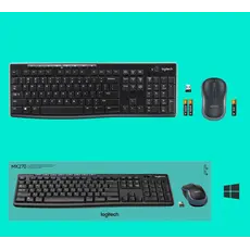 კლავიატურა და მაუსი LOGITECH MK270 Wireless Combo - BLACK - US INT'L - EER, 7 image