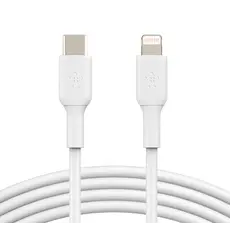 კაბელი BELKIN Lightning to USB-C Cable PVC, 1M, White