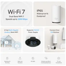 როუტერი TP-link Deco BE25-Outdoor(1-pack) BE3600 Outdoor/Indoor Mesh Wi-Fi 7 Unit, 6 image