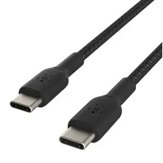 კაბელი Belkin сable USB-C > USB-C charge/data, 1m, 60W, Type-C, BRAIDED, black, 2 image