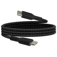 კაბელი Belkin сable USB-C > USB-C charge/data, 1m, 60W, Type-C, BRAIDED, black, 3 image