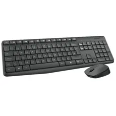 კლავიატურა და მაუსი LOGITECH MK235 Wireless Combo - GREY - US INT'L