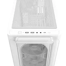კომპიუტერის ქეისი ASUS A23 PLUS TG/ARGB FANS/WHT, 4 image
