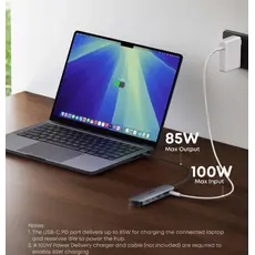 ჰაბი Anker Nano USB-C Hub (7-in-1, 4K HDMI) - Gray, 4 image