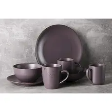 თეფში Ardesto AR2919GMC Dessert Plate Lucca, 19 cm, Ceramics Grey Brown, 2 image