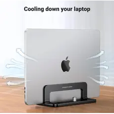 ნოუთბუქის სადგამი UGREEN LP258 (25706), Vertical Laptop Stand, Space Saver, 6 image