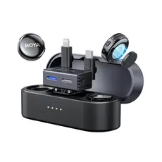 მიკროფონი BOYA BOYALINK 3-01 AI-Powered Button-Sized Wireless Microphone Black