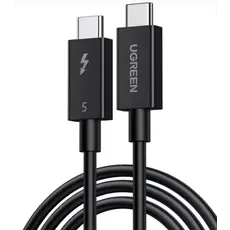 ვიდეო კაბელი UGREEN L703 (45996), 240W, Type-C Thunderbolt 5 Cable, 1m, Black