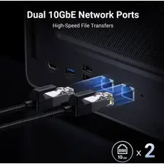 შენახვის სისტემა UGREEN NASync DXP8800 Plus (35127B), Intel i5 1235U, 8GB, Diskless, RJ45, USB, Type-C, HDMI, Space Gray, 3 image