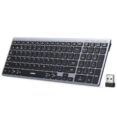 კლავიატურა UGREEN K552 (75163), Wireless, Bluetooth, USB, Keyboard, Grey
