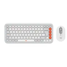 კლავიატურა და მაუსი Logitech Pop Icon Combo L920-013141 White