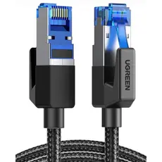 ქსელის კაბელი UGREEN NW153 (30799), CAT8 Patch Cord LAN Cable, 15m, Black