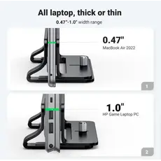 ნოუთბუქის სადგამი UGREEN LP258 (25706), Vertical Laptop Stand, Space Saver, 7 image