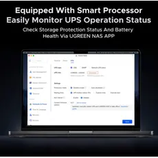 უწყვეტი კვების წყარო UGREEN NAS US3000 (45615), 120W, UPS FOR UGREEN NAS, DC Uninterruptible Power Supply, Grey, 2 image