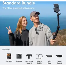 ვიდეო კამერა Insta360 Ace Pro 2 Standard Bundle Black, 6 image