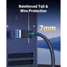 ქსელის კაბელი UGREEN NW153 (30799), CAT8 Patch Cord LAN Cable, 15m, Black, 4 image
