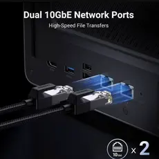 შენახვის სისტემა UGREEN NASync DXP6800Pro (25899B), Intel i5 1235U, 8GB, RJ45, USB, Type-C, HDMI, Space Gray, 2 image