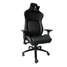 სათამაშო სავარძელი Vertex Viper Gaming Chair Black Car Leather, 2 image