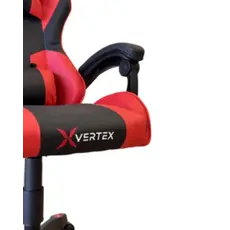 სათამაშო სავარძელი Vertex Noho Gaming Chair Black/Red PVC, 3 image