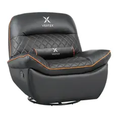 სათამაშო სავარძელი Vertex Throne Gaming Sofa Orange/PVC, 2 image