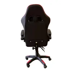 სათამაშო სავარძელი Vertex Noho Gaming Chair Black/Red PVC, 5 image