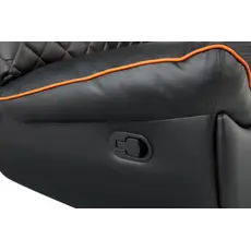 სათამაშო სავარძელი Vertex Throne Gaming Sofa Orange/PVC, 7 image