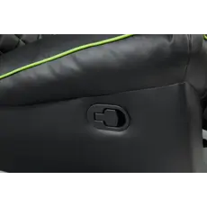 სათამაშო სავარძელი Vertex Throne Gaming Sofa Green/PVC, 6 image