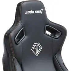 სათამაშო სავარძელი AndaSeat Chair Kaiser 3E, PVC leather, 4D-Armrests, black, 3 image