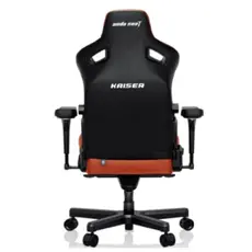 სათამაშო სავარძელი AndaSeat Chair Kaiser 3, PVC leather, 4D-Armrests, orange, 4 image