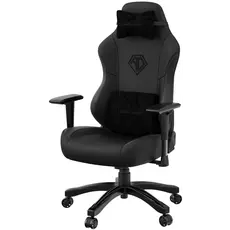 სათამაშო სავარძელი AndaSeat Chair Phantom 3, PVC leather, 1D-Armrests, black, 2 image