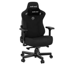 სათამაშო სავარძელი AndaSeat Chair Kaiser 3, linen fabric, 4D-Armrests, black, 2 image