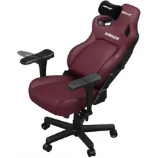 სათამაშო სავარძელი AndaSeat Chair Kaiser 4 V2, PVC leather, 6D-Armrests, maroon, 3 image