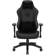 სათამაშო სავარძელი AndaSeat Chair Phantom 3, PVC leather, 1D-Armrests, black, 3 image