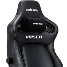 სათამაშო სავარძელი AndaSeat Chair Kaiser 4 V2 XL, PVC leather, 6D-Armrests, black, 9 image