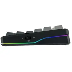 კლავიატურა AULA F87 PRO V2 Tri-Mode RGB Mechanical Keyboard Black/Gradient Grey (Gray Wood Switch V4), 3 image