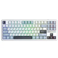 კლავიატურა AULA F87 RGB Mechanical Gaming Keyboard Blue/White/Purple (Graywood V3 Switch)