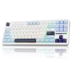 კლავიატურა AULA F87 RGB Mechanical Gaming Keyboard Blue/White/Purple (Graywood V3 Switch), 2 image