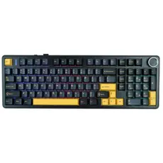 კლავიატურა AULA F99 PRO Tri-Mode RGB Mechanical Keyboard Thunder Black/Dark Blue/Orange (Star Vector Switch)