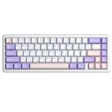 კლავიატურა AULA F65 Wireless Mechanical Keyboard Pink/White/Purple (Nimbus switch)